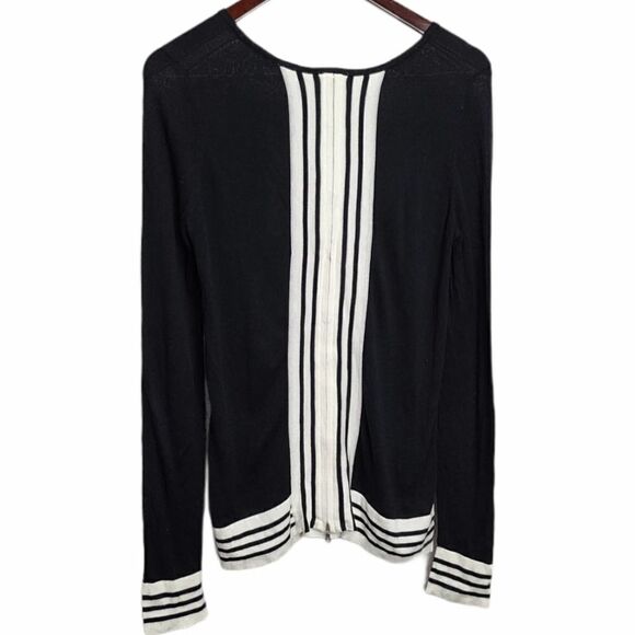 Culler Women's Long Sleeve Black/White Sweater M - Picture 2 of 4